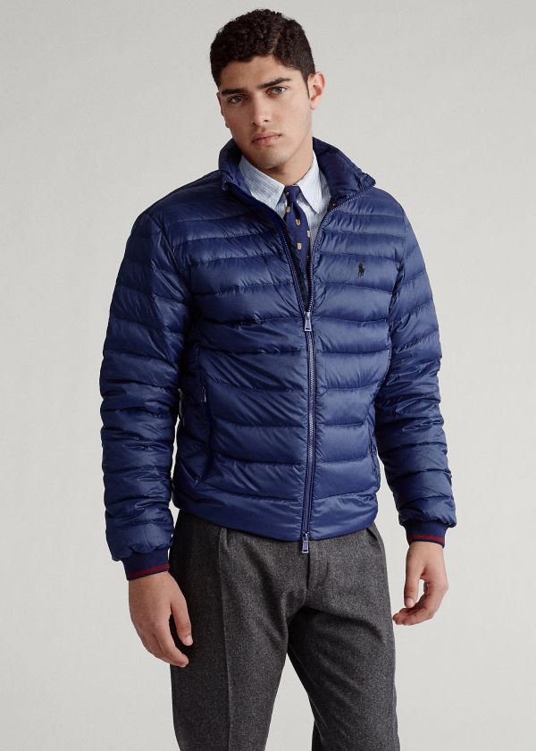 Chaquetas De Plumas Polo Ralph Lauren Hombre Azul Marino - Packable Quilted - FLNBS3250